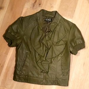 xoxo faux leather jacket